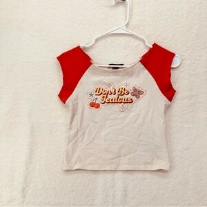 Forever 21 Y2K Style “Don’t Be Jealous” Graphic Tee